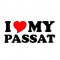 Sticker I Love My Passat