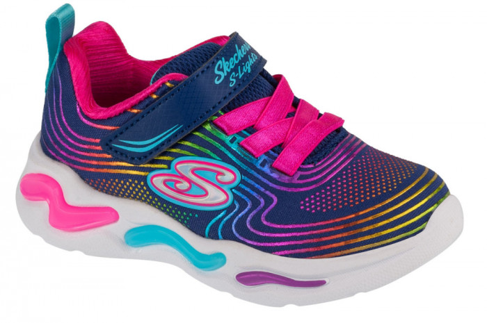 Pantofi pentru adidași Skechers S Lights: Wavy Beams 302338N-NVMT albastru marin