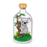 Set de Construit in Sticla, Flippy, 608 Piese, din Plastic, +14 Ani, 10 x 19.6 cm, Model Koala, Multicolor