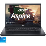 Laptop Aspire 7 A715-76G cu procesor Intel&reg; Core&trade; i5-12450H pana la 4.4 GHz, 15.6, Full HD, IPS, 16GB DDR4, 1TB SSD, NVIDIA&reg; GeForce RTX&trade; 2050 4GB GDD