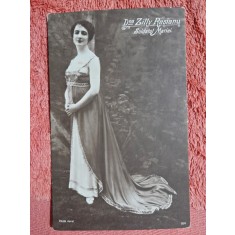 Fotografie tip carte postala, Zilly Rasianu in piesa Soldatul Mariei, inceput de secol XX