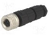Conector M8, 3 pini, clasa etanseitate IP67, HIRSCHMANN - 933366100 ELKA 3008 V