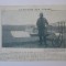 Aviatia prin imagine:Delagrange in spatele monoplanului sau Bleriot,carte publicitara franceza circa 1910