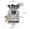 Carburator motocoasa chinezesca int. 10mm Cal I, China