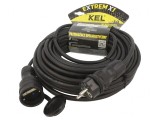 Prelungitor Alimentare 25m 16A Negru