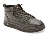 Ghete BITE THE BULLET gri, 82820, din piele naturala