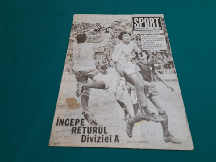 REVISTA SPORT * FOTBAL ROMANIA-POLONIA / NR. 3 1981