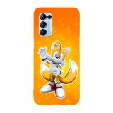Husa compatibila cu Oppo A54 5G, Viceversa, model Tails Sonic The Hedgehog, Silicon, TPU, Transparent, Carcasa