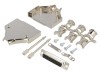 Conector D-Sub ENCITECH 25 Pini Mama, Pe Cablu, Unghi Drept, Negru