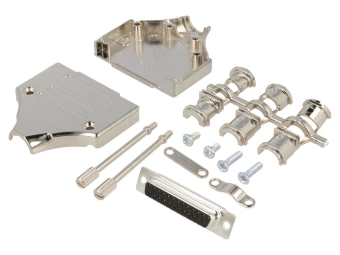 Conector D-Sub 25 pini mamă, pe cablu