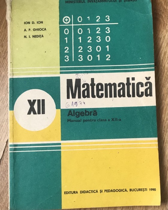 MNL7 Matematica - Clasa a-12-a