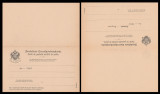1893 Bucovina - CP dubla bilingva scutita de porto pentru circulatii oficiale, Inainte de 1900