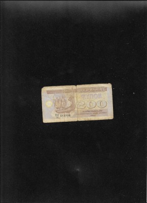 Ucraina 200 carbovanet karbovantsiv 1992 seria613708 foto