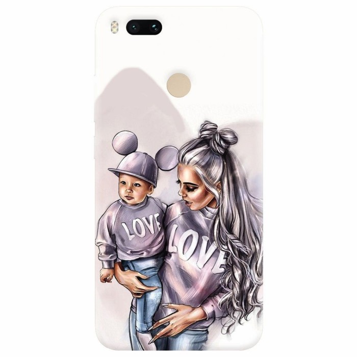 Husa silicon pentru Xiaomi Mi A1, Mommy Love