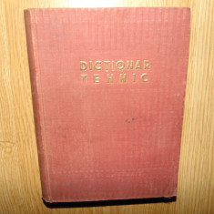 DICTIONAR TEHNIC -EDITURA TEHNICA ANUL 1953