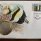maldive - pesti - FDC cu medalie, fauna wwf
