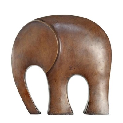 Elefant-statueta moderna din bronz TBE-5 foto