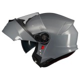 Casca modulabila MT Genesis SV Pure A12 gri lucios Pinlock ready - omologare noua ECE 22.06 - tip viziera: MT-V-25 - Gri lucios, S (55/56cm)