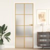 Usa Interior Slim Aurie 83x201.5cm Sticla Securizata Aluminiu vidaXL Design Modern