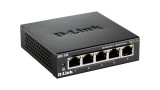 SWITCH D-LINK 5 porturi Gigabit. carcasa metalica, &quot;DGS-105&quot; (timbru verde 2 lei)