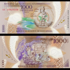 VANUATU █ bancnota █ 1000 Vatu █ 2014 █ P-13 █ POLYMER █ UNC necirculata