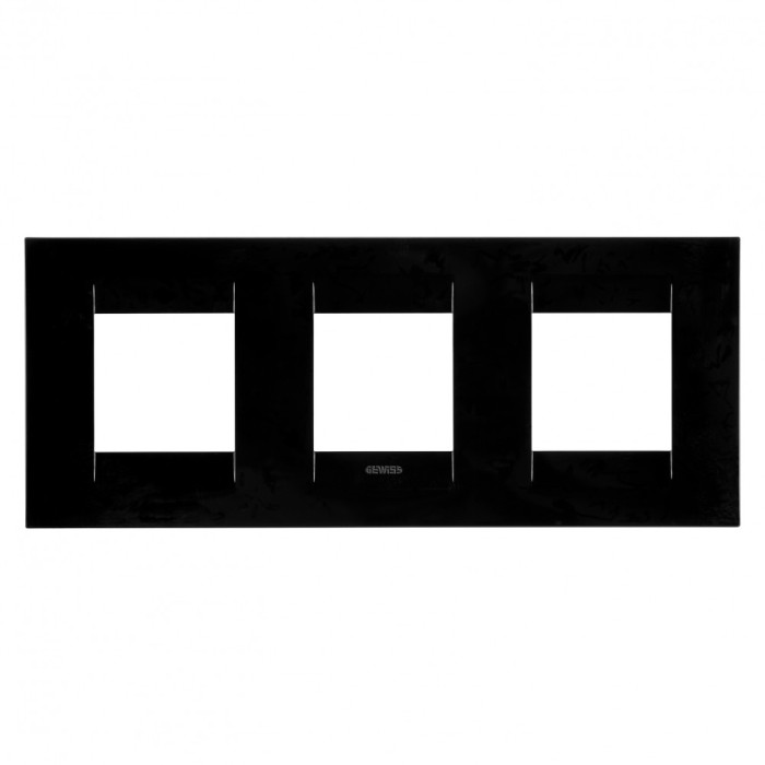 Rama Ornament 3P GEO Gewiss Chorus negru GW16426TN