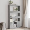 VidaXL Dulap &icirc;nalt, gri sonoma, 92x33x180 cm, lemn prelucrat 3309623