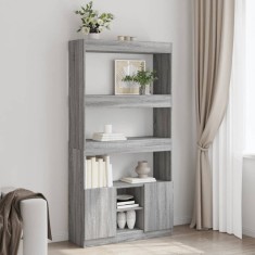 vidaXL Dulap &icirc;nalt, gri sonoma, 92x33x180 cm, lemn prelucrat 3309623