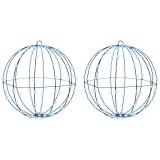 vidaXL Bola cu 320 LED 2 pcs Alb rece 50 cm Metal 42019119