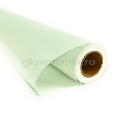 Folie de vinil fosforescenta neon colorata - Alb-verde, 2.5 cm latime