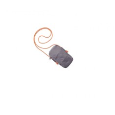 Borseta cu snur Live in style, 18.5 x 10.5 x 2 cm, gri, portocaliu