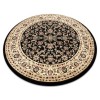 Covor Royal Adr cerc model 1745 negru , cerc 120 cm, Rotund, Polipropilena