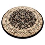 Covor Royal Adr cerc model 1745 negru , cerc 120 cm, Rotund, Polipropilena