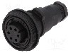 Conector circular, mama, 6 pini, BULGIN - PX0740/S