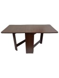 Masa plianta MD1, bucatarie si living, Pal Melaminat, colturi rotunjite, 6 persoane, 160x80x75 cm, wenge