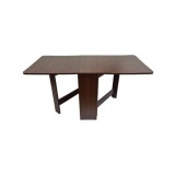 Masa plianta MD1, bucatarie si living, Pal Melaminat, colturi rotunjite, 6 persoane, 160x80x75 cm, wenge