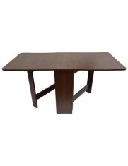 Masa plianta MD1, bucatarie si living, Pal Melaminat, colturi rotunjite, 6 persoane, 160x80x75 cm, wenge