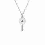 Key - Colier personalizat cheita cu litera din argint 925