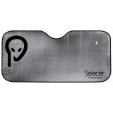 PARASOLAR auto SPACER pentru parbriz, fata dubla, folie din aluminiu, 2 x ventuze prindere, dimensiune 150 x 80 cm SPAA-PARAS-150