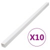 Sina cablu Gossi PVC 60x40 mm, 10m (10x1m), alb, protectie cabluri, ascundere fire