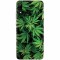 Husa silicon pentru Huawei P Smart 2019, Green Leaf Pattern