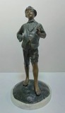 Sculptura bronz &quot;Scugnizzo&quot; - Băiatul străzii - Achille D&#039;Orsi