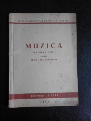 Muzica, manual unic pentru clasa a VII-a elementara foto