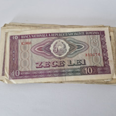 Lot 47 de Bancnote-10lei 1966-35 buc,10 Bancnote 100 lei 1966-2 Banc 5 lei 1966
