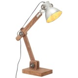 Lampa de birou industriala, argintiu, 58x18x90 cm, E27, rotund