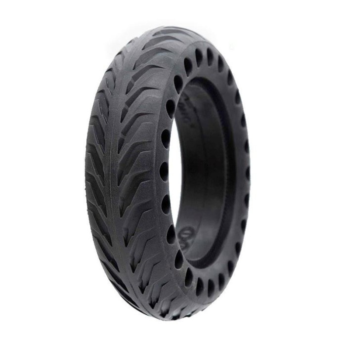Cauciuc plin, perforat, 8x2-5/B30 v2 pentru trotineta electrică, negru | Motorevolution