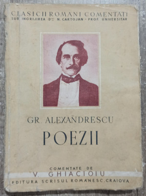 Poezii - Gr. Alexandrescu// 1940 foto