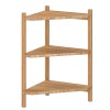 Etajera Colt Baie Bambus, 34x34x60 cm, Maro - Raft Bambus