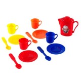 Set de joaca pentru copii iMK&reg; Set de ceai cu 13 accesorii, Multicolor