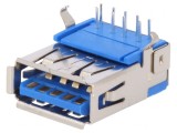Soclu USB 3.0 PCB THT 90&deg;